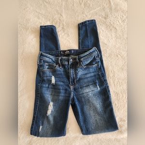 Ladies Hollister High Rise Super Skinny Jeans Size 26x32